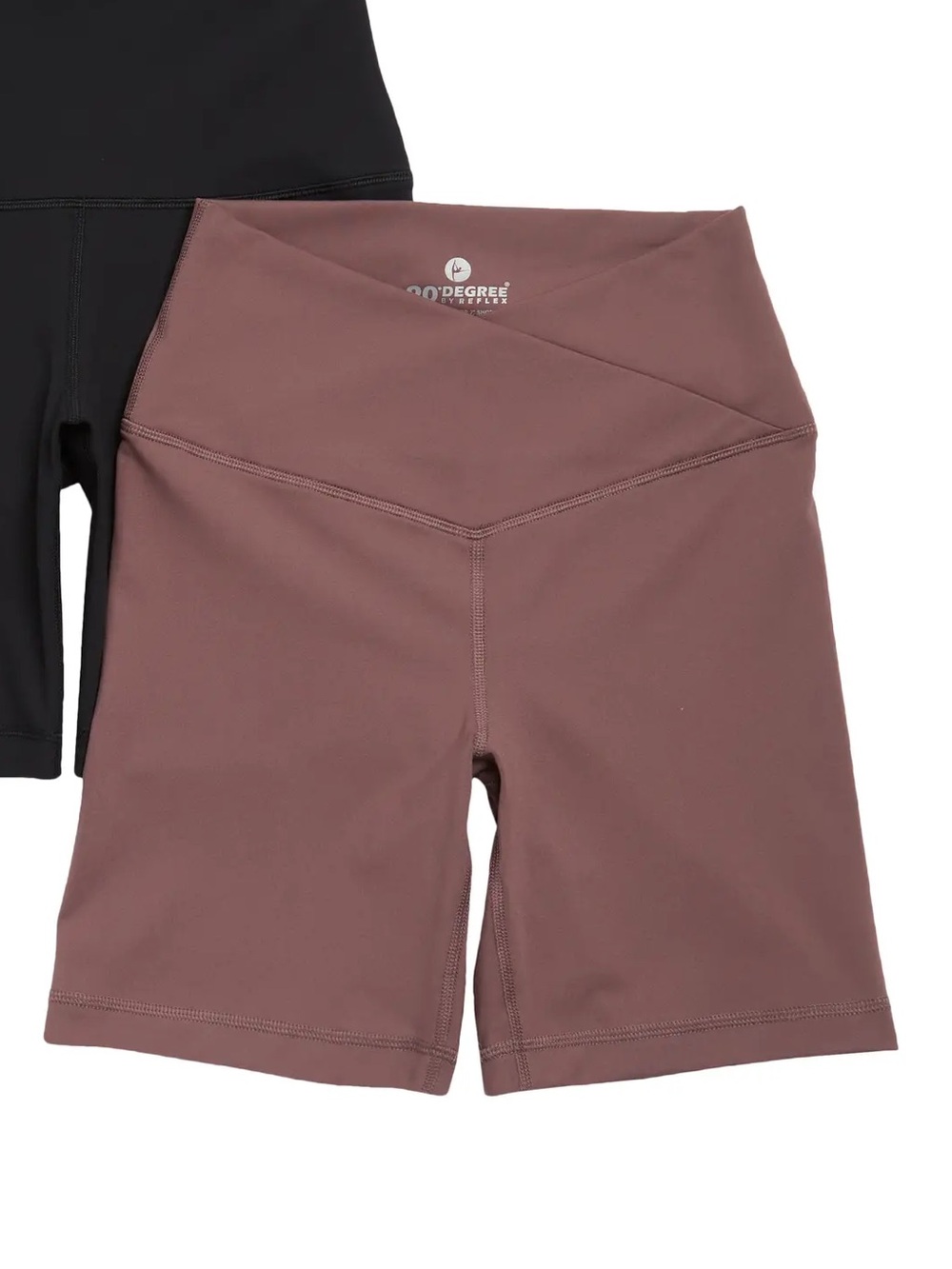 90 Degree by Reflex Women's Lux Crossover High Waist 7-Inch Bike Shorts